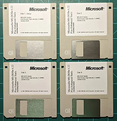 Microsoft MS-DOS 6.22 - Installer Floppy Disks - 3.5  1.44MB • $17.99