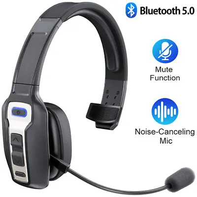 Trucker Wireless Bluetooth Headset With Mic Noise Cancelling For Cell Phones PC • $34.99