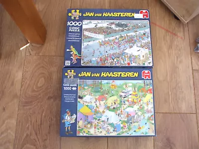 Jan Van Haasteren 1000 Piece Jigsaws:    Complete   X 2 Puzzles • £9