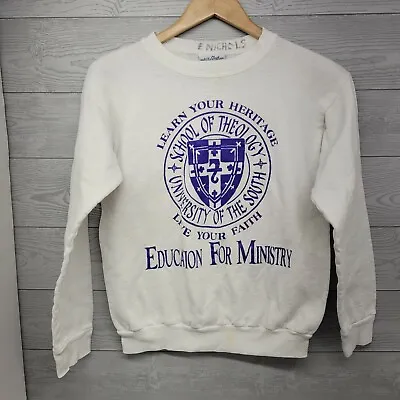 VTG 80s Velva Sheen School Of Theology Education For Ministry Sweatshirt Small • $7.20