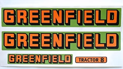 Greenfield Tractor 8 Vintage Ride-on Mower Repro Decals • $25