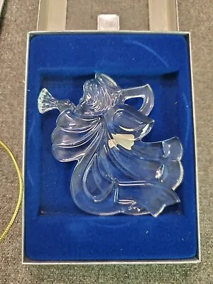 Christmas Ornament Angel With Horn Joyous Collection Mikasa Crystal • $10