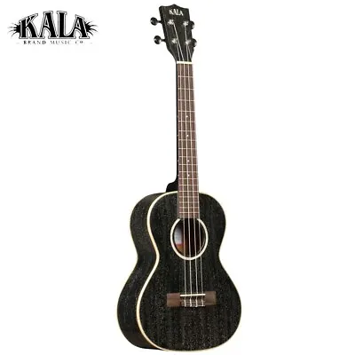 Kala KA-SDH-T All Solid Salt & Pepper Doghair Mahogany Tenor Ukulele With Bag • $299