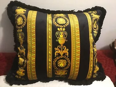 Versace Cushion  Pillow Sham Medusa Bed Sofa Luxury Gift New Sale  • $249