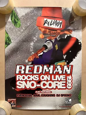 Redman Poster Def Jam 2000 ￼ Rocks On Live Sno-Core￼ 1999 24” X 18” Hip-Hop • $24.95