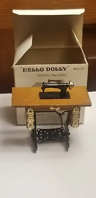 Vintage Dollhouse Miniature Hello Dolly Sewing Machine In Box • $6.99