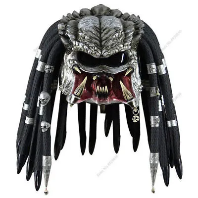 Predator Motorcycle Helmet Halloween Cosplay Party Costume Props Dress Up Mask • $42.38