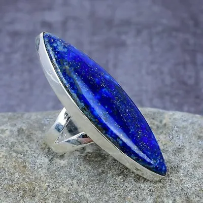 Lapis Lazuli Gemstone Handmade Jewelry 925 Sterling Silver Ring All Size • $12.95