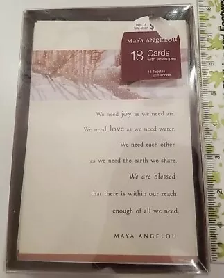 14 MAYA ANGELOU 2006 Hallmark Christmas Cards With Envelopes RARE SET • $13.88