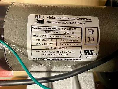 Precor TRM9.33 TRM9.35 3.0HP McMillan Electric DC Drive Motor EOM Part#59099-101 • $400