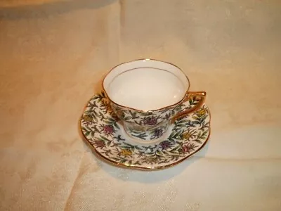 Vintage 1950s English Rosina Bone China Teacup & Saucer (Marked)5358 • $6