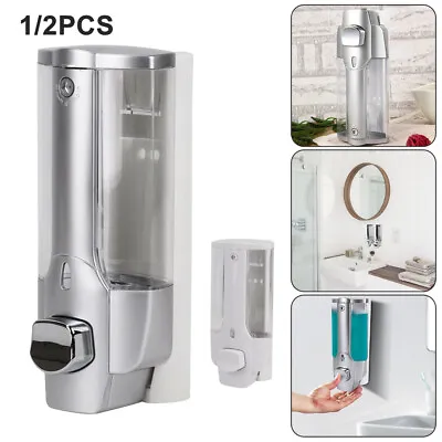 £6.59 • Buy 350ml Public Hands Sanitizer Shampoo Dispenser Wall-mounted Soap Dispenser