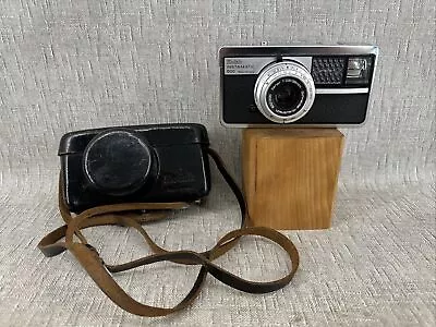 Kodak Instamatic 500 Made In Germany Metal Body 38mm F2.8lens + Leather Case • £29