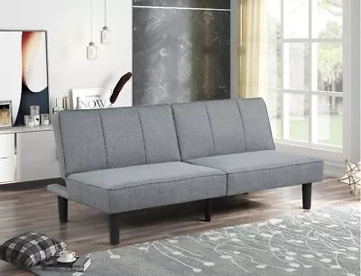 Modern Linen Foldable Studio Futon - Gray • $160