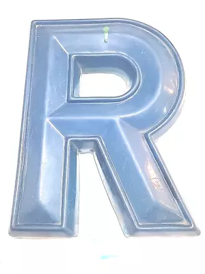 *Rare* 11 Vintage Movie Marquee Theater Graphic Sign Plastic Letter Blue *R* • $9.50