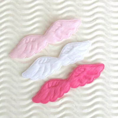 (60 Or 90pc) X 2.5  Padded Furry Angel Wing Appliques/Valentine's Day Love ST206 • $6.99