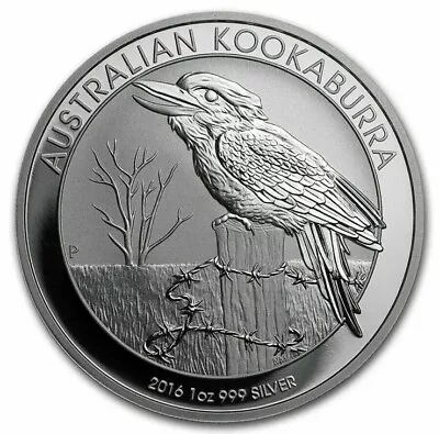 Lot Of 5 - 2016 Perth Mint 1 Oz Australia Kookaburra .999 Fine BU Silver Coins • $154.97