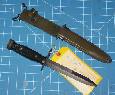 Vintage Knife Bayonet M7 BOC + M8A1Scabbard Sheath Vietnam War Era Genuine • $79.90