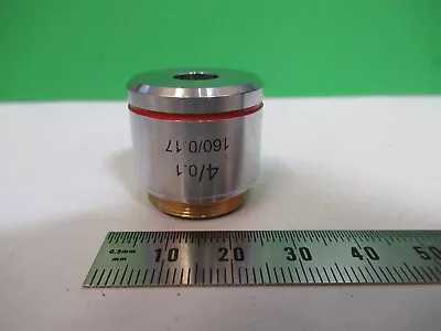 Meiji 4x /160 Lens Objective Optics Microscope Part As Pictured #r7-b-60 • £39.08