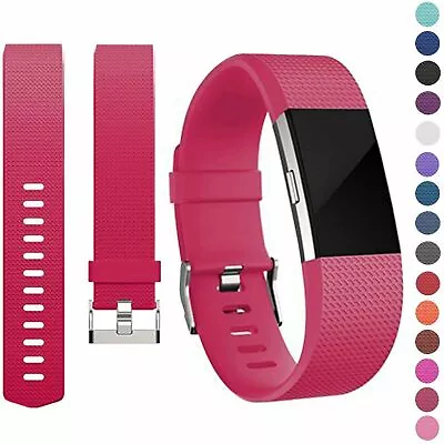 Replacement Wristband Fitbit Charge 2 Band Various Silicone Band Watch Strap • $16.98