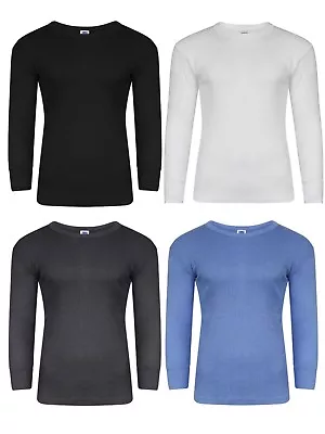 Mens Thermal Long Sleeve T-Shirt Vest Top Base Layer Underwear All Sizes • £7.99