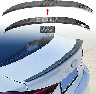 Carbon Fiber Adjustable Rear Trunk Spoiler Lip Roof Tail Wing For Car Sedan • $35.69