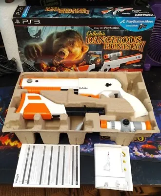 D1 Cabela's Dangerous Hunts 2011 (Playstation 3 PS3) Wireless Gun And Box Only • $29.91