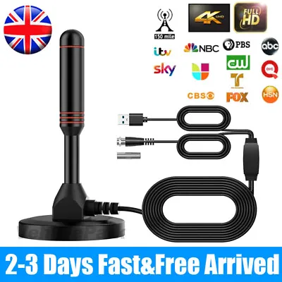 £10.99 • Buy Best Portable TV HD Freeview Aerial DAB/FM Indoor/Outdoor Car House 