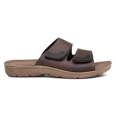 Mens Sandals  Brown Adults Mule Casual Comfortable Slip On SIZE • £12.99