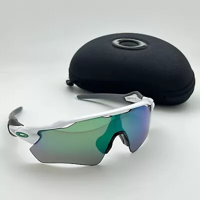 Oakley Radar EV Path Prizm Jade Lenses Polished White Frame OO9208-7138 - USED • $89.99