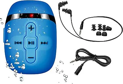 Mini IPX8 100% Waterproof MP3 Music PlayerWaterproof Headphones With Short Cord • $39.99