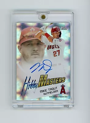 2023 Topps Archives Mike Trout #97HM-MT Hobby Masters Cracked Ice Auto /23 • $600