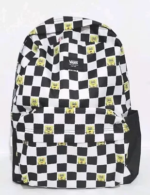 NWT Vans SpongeBob SquarePants Old Skool Black & White Checkerboard Backpack  • $22