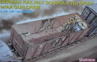 Dragon DML 1/35 GMN RAILWAY GONDOLA TYP OMMR W/AA Gun Crew #6086 📌USA📌 • $44.98