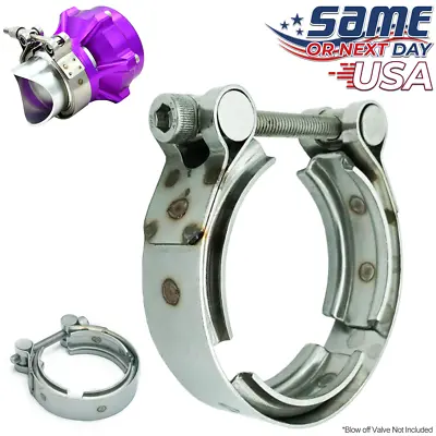 $16.96 • Buy UPGRADED Stainless Steel V-Band Clamp For TiAL BV50, Q, QR Series 50mm BOV