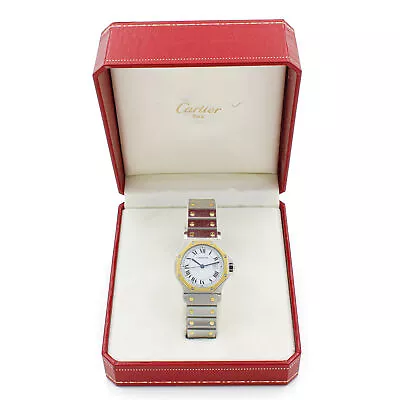 Cartier Santos Octagon Date Two Tone  Automatic 30mm Wristwatch W/Box #W79142-2 • $1175