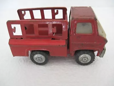 1970 Marx Toy Red Fire Truck With Hooks On Rack • $4.99