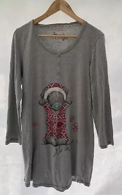 Night Dress M&s 12 Grey Polyester Blend “me To You” Scruffy Bear Womens • $12.62