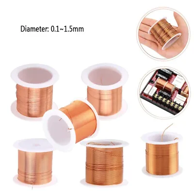 50g Magnet Wire 0.1-0.9mm Gauge Enameled Coppers  Coil Winding • $4.45