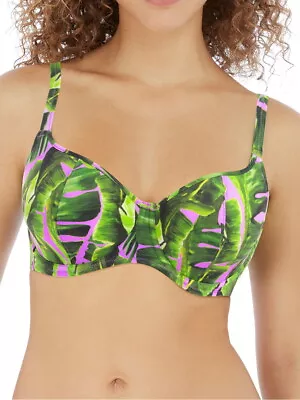 Freya Jungle Oasis Cassis Bikini Top Sweetheart Padded Bikini Tops Swimwear • £18.76