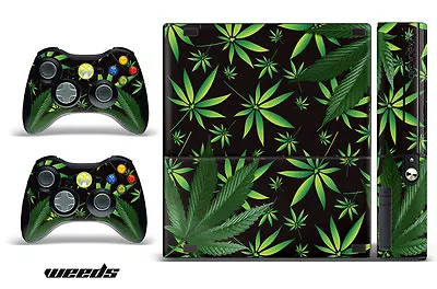 Skin Decal Wrap For Xbox 360 E Gaming Console & Controller Sticker Design WEED K • $8.95