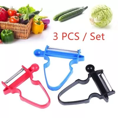 3PCs/Set Magic Peeler Set Trio Peeler Slicer Shredder Julienne Fruit Cutter Set • £4.99