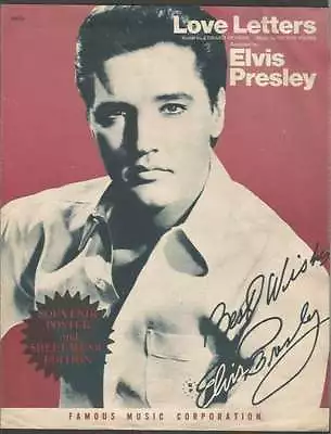 Elvis Presley Love Letters Music Sheet Signed Printed 1945 • $24.99