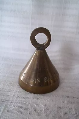 Vintage Brass Bell -  Peace On Earth  Etched • $3.99