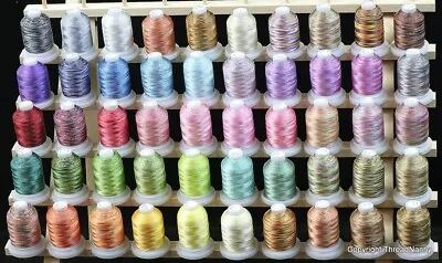 50 Cones 550Y Variegated Colors Polyester Embroidery Machine Multi-color Threads • $66.10