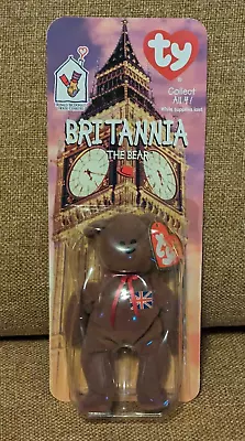 Britannia The Bear 1996 McDonalds Ty Beanie Baby With Rare Errors 1993 OakBrook • $19.99