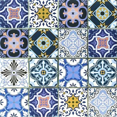 House Of Mosaics Geo Patterned Wall Tile Sheet • £15