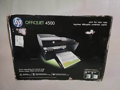 HP OfficeJet 4500 All-In-One Inkjet Printer WIRELESS New In Box • $159.95