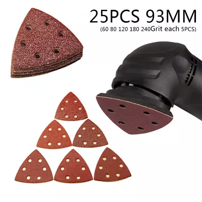 £6.01 • Buy 25Pcs/Set Sanding Disc Paper Delta Sander Pads For Fein Bosch Oscillating Tools