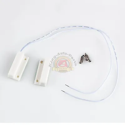 White Magnetic Switch Self Adhesive Normally Closed Door Lock Contact Alarm • $10